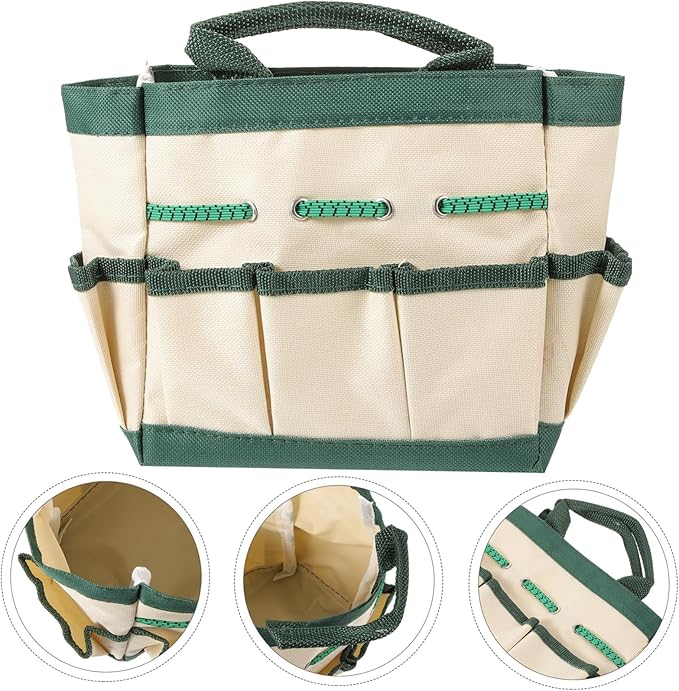 NUOBESTY 1pc Capacity Multifunctional Gardening Tool Organizer Bag Oxford Cloth Portable Garden Tool Tote for Efficient Storage and Easy Handling