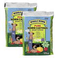100% Pure Organic Mineral-Dense Worm Castings Fertilizer, 15lbs - Improves Soil Fertility and Aeration for Growing Better Houseplants, Vegetables, and More, Pack of 2