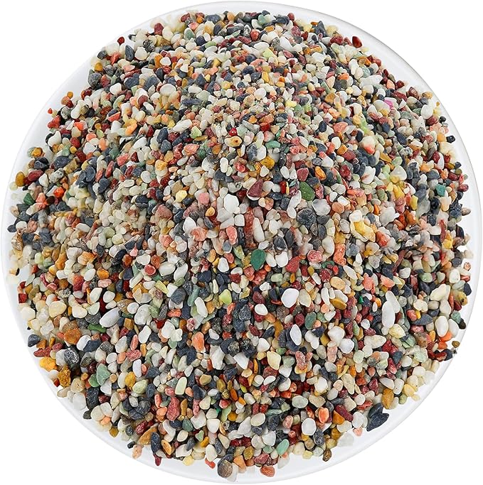 2LBS Bonsai Cactus Soil Potting Mix Succulent Rocks Pebbles for Plants Aquarium Pebbles for Fish Tank