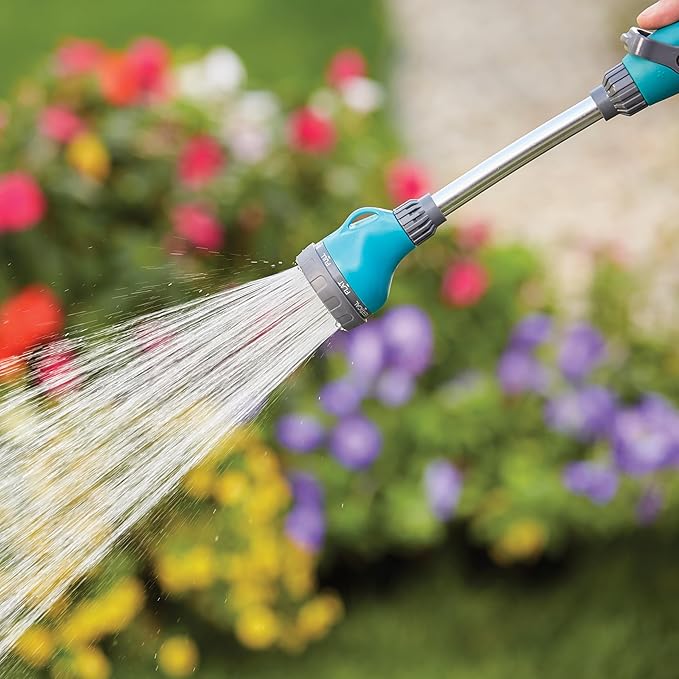 Gilmour Medium Duty Watering Wand Hose Sprayer, 8 Pattern Watering Wand for Garden Hose, 15.25" Reach