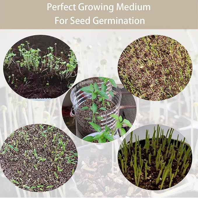 Natural Coarse Vermiculite 5QT for Plants Organic Occurring Mineral Potting Mix Medium for Potted Plants, Hydroponics, Terrariums, Orchids, Mushroom Or Reptile Habitats