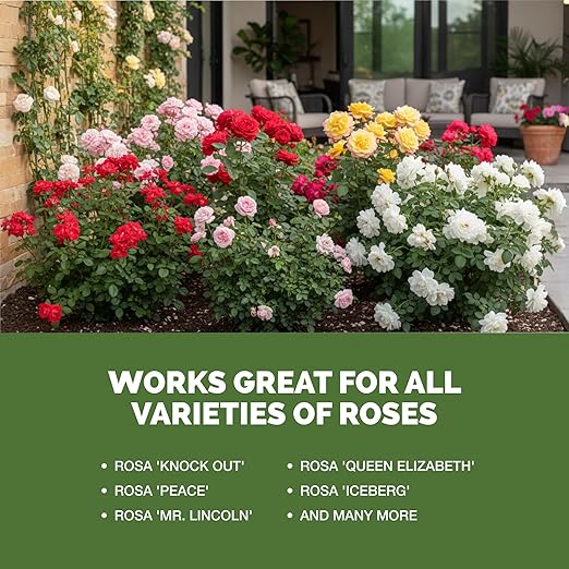 Rose Fertilizer – Liquid Plant Food for More Blooms, Vibrant Color & Stronger Stems, 1 Gallon