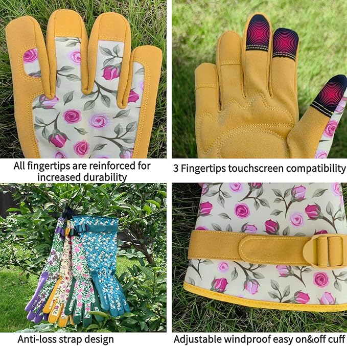 Long Gardening Garden Gloves,Thorn-proof&Puncture Resistance Rose Cactus Gauntlet Glove for Gardener,Gifts