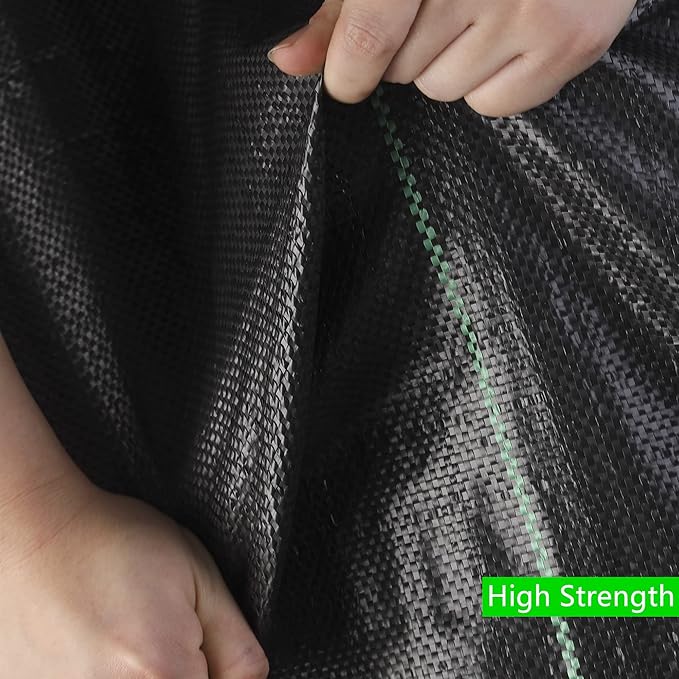 Weed Barrier Fabric 3.2oz Heavy Duty - 4ft x 100ft Landscape Fabric | Easy Install & Rugged Plastic Ground Cover Weed Barrier with UV Protection for Gardens, Landscaping Fabric