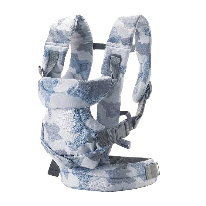 Infantino Flip 4-in-1 Convertible Baby Carrier, Adjustable, Ergonomic Babywearing, Registry Essential, Baby Carrier for Newborn to Toddler, Camo