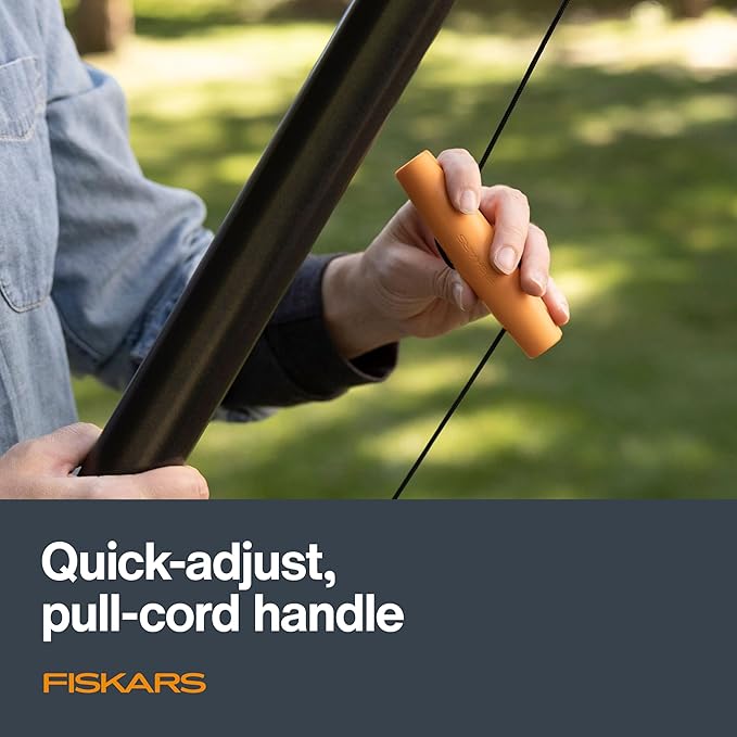 Fiskars XtendControl 16' Tree Pruner Kit with Rotating Pruner Head, 15" X3 Double-Hooked Saw, Two 4-8 Ft Extension Poles, Cuts Branches up to 1.25", Pivots 45 Degrees, Lightweight Aluminum
