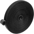 1-Roll Garden Plant Tape, 33 ft x 0.5 in Garden Hook and Loop Plant Ties Multi-Purpose Use Adjustable and Reusable Twist Wire Tape for Plants/Flowers/Vines [Black]