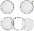 4 Pack Sprouting Lid for Mason Jar, Mesh Stainless Steel Sprouting Jars Lids, Wide Mouth Canning Lids for Growing Bean, Seeds and Broccoli (86mm)