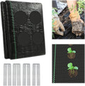 Garden Weed Barrier Landscape Fabric with 132 Planting Holes – 4ft x 33ft Woven Geotextile Fabric,Driveway Fabric,Durable Weed Control Mat with 20 Securing Pegs for Flower Beds, Vegetable Gardens