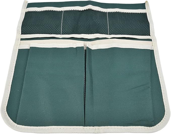 AYNEFY Garden Stool Storage Bag Garden Toolkit Oxford Cloth Hanging Organizer with Side Trolley Mount for Gardening Tools and Accessories Stool Storage Bag 4 Large Pockets