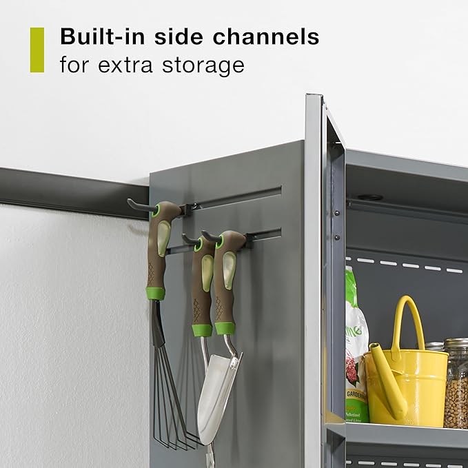Rubbermaid FastTrack 2 -Door Tall Cabinet, Storage Cabinet, Garage Storage Systems, Garage Organization