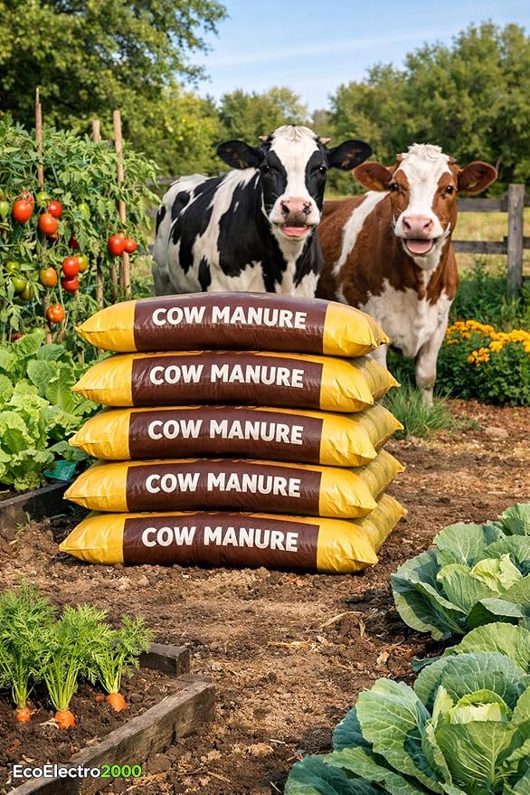 Lot of 6, 20 or 60 Organic Humus and Manure Soil, Each Bag is 1 Cu. Ft. Consists of 80% Compost Base and 20% Manure Delivered to Your Door, Never Carry Heavy OR Mess Your CAR Trunk. (20)