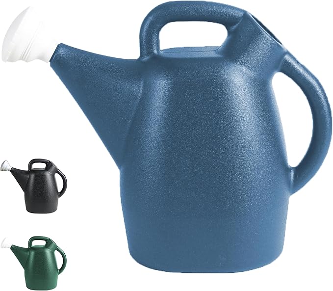 Chapin 48010 Watering Can, 2 Gallon, Indoor and Outdoor Plants, Lawn, Garden, Removable Nozzle, Drip-Free Sprinkler Head, Recycled Plastic, Blue