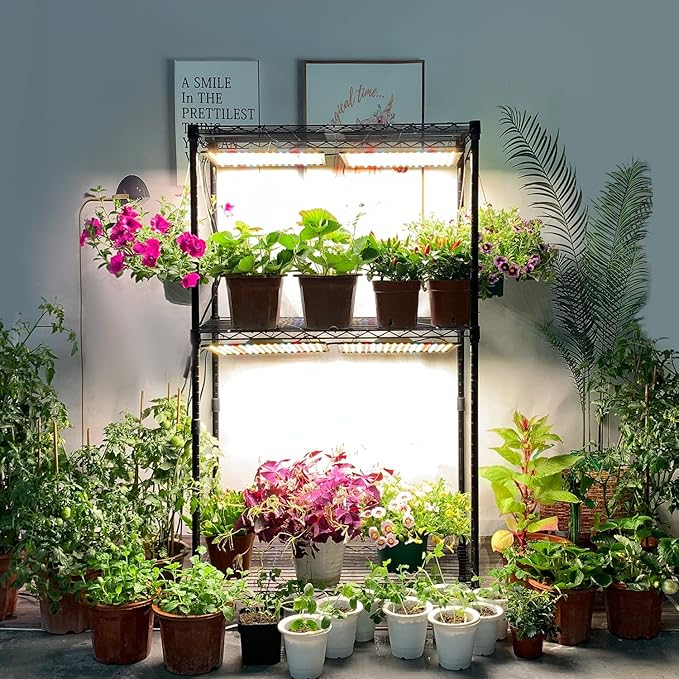 Grow Light, (2-Pack) 200W LED Grow Lights for Indoor Plants Full Spectrum Plant Growing Lamps for Seedling Veg and Bloom