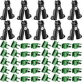 Adjustable Plant Trellis Connector Clip Plastic Connector Stakes Garden Plastic A-Type Connecting Joint Buckle Clip for Gardening Metal Steel Plant Supports(50 Pieces,11 mm)