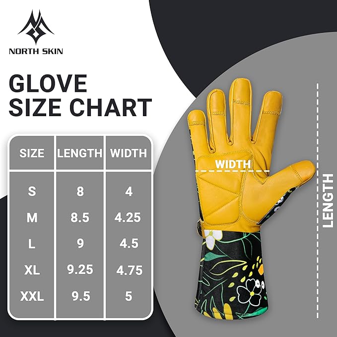 Thorn-Proof Gardening Working Gloves with Touch Screen Support, Long-Sleeve Pruning Gloves for Garden, Mechanics