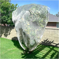 6.6 x 6.6 Ft Large Fruits Netting Cover with Zipper and Drawstring, Insect Bird Barrier Netting to Protect Fruit From Birds for Bugs,Cicadas, Insects, Garden Insect Netting for Plant Cover Transparent