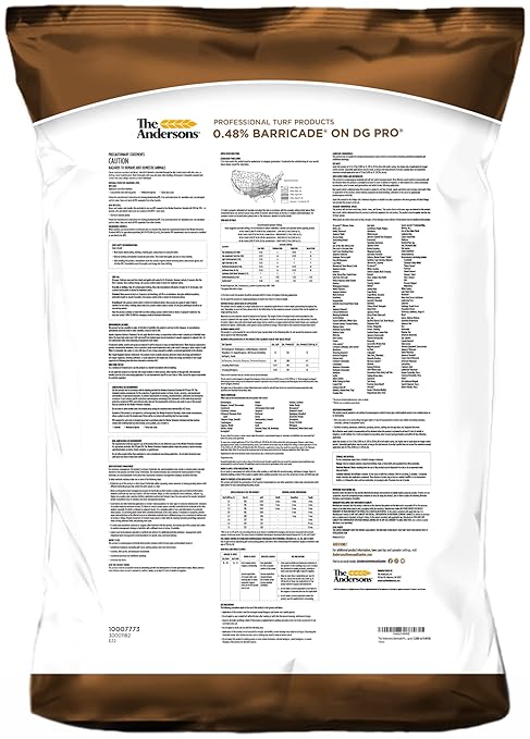 The Andersons Barricade Professional-Grade Granular Pre-Emergent Weed Control - Covers up to 12,880 sq ft (40 lb)