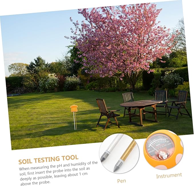 Housoutil Soil Ph Tester Moisture One Soil Testing Tool for Garden High Accuracy No Battery Needed for Fruit Flower Vegetable