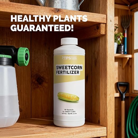 Sweet Corn Fertilizer – Liquid Plant Food for Bigger Ears, Vigorous Stalk Growth & Stronger Root Development, 1 Gallon