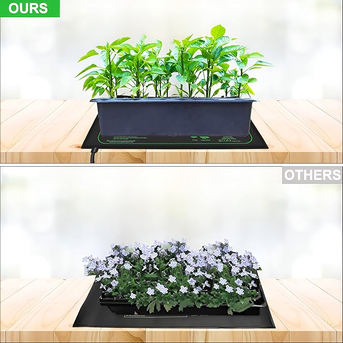 1 Pack 21W Constant Temperature Seedling Heat Mat for Seed Starting,10" x 20.75" Waterproof Heating Pad for Indoor Plants Germination, No Controller