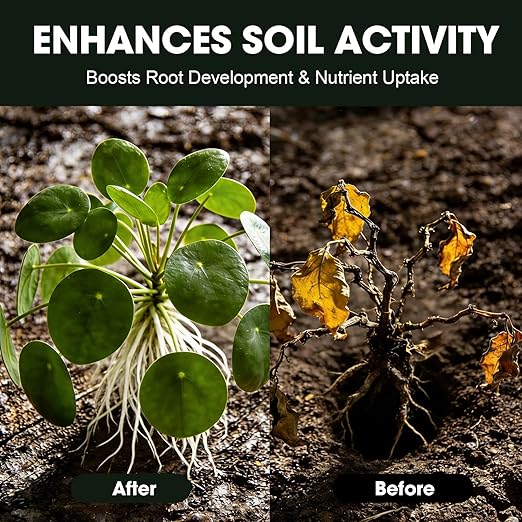 Soil Activator for Plants(32.4 oz / 920g), Organic Soil Activators and Plant Fertilizers for Garden Beds, Potting Mix, Seedling Compost, Root Growth Booster