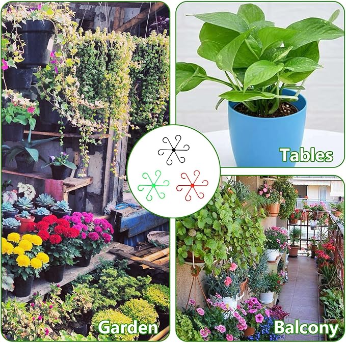 12 PCS Plant Stem Support, Reusable Stem Holder, Different Sizes Plant Support Ring