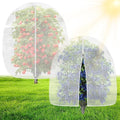 OZMI Bird Netting for Garden, 8 x 8 FT Blueberry Bush Netting Cover with Zipper, Drawstring Reusable Mesh Plant Protector for Shrubs Bush Fruit Tree Potted (2 Pack)