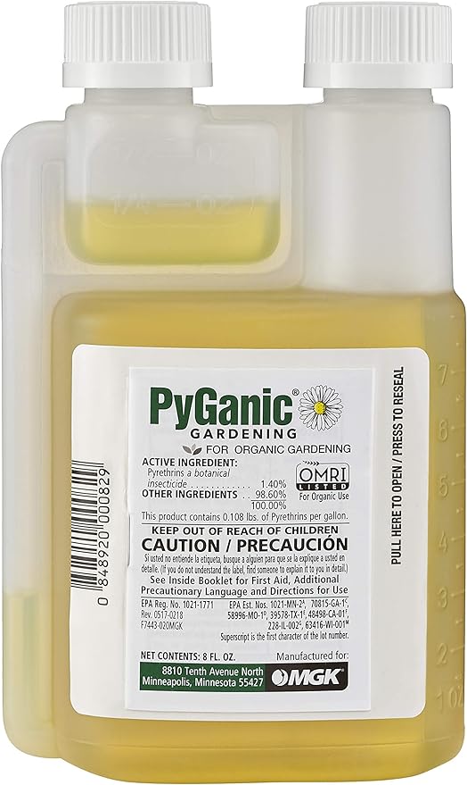 Gardening 8oz, Botanical Insecticide Pyrethrin Concentrate for Organic Gardening