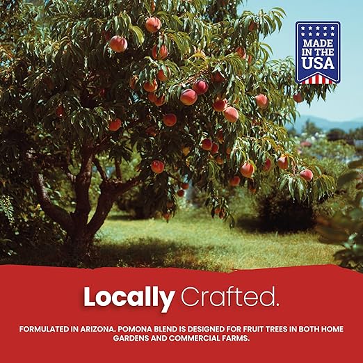 Soil Seed & Water Pomona Blend Organic Fertilizer – Soil Amendment for Pome & Stone Fruit Trees (Apple, Peach, Plum, Apricot) - OMRI Listed Organic Fertilizer