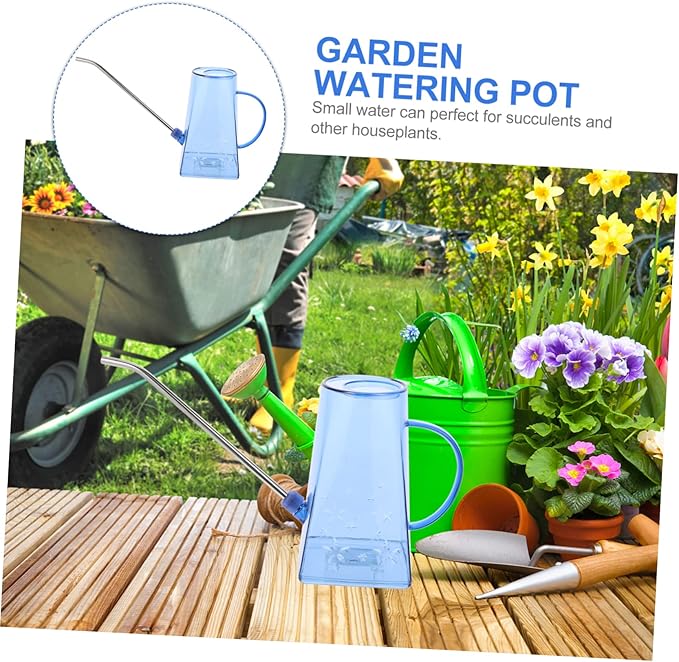 BESPORTBLE Garden Watering Pot Watering Can 2 Gallon Watering Kettle Kid Watering Can Indoor Clear Plastic Gardening Supplies Long Mouth Stainless Steel