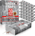 Spider Traps for Inside Your Home (30 Traps) - Spider Catcher Insect Traps Indoor - Spider Traps Indoor Bug Traps Sticky Traps for Spiders - Pre Baited Ultra Sticky Insect Glue Traps - Trap a Pest