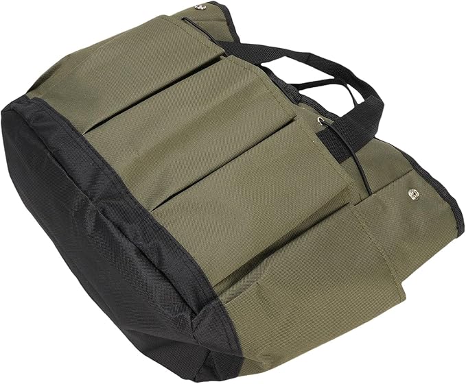Diyeeni Garden Tool Storage Bag, Multi Pockets Large Capacity Garden Tool Bag Portable Handle Tear Proof for Camping (Green)