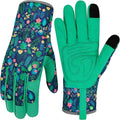 Leather Gardening Gloves for Women Thorn Proof Garden Gloves Touch Screen Working Gloves Gifts,M