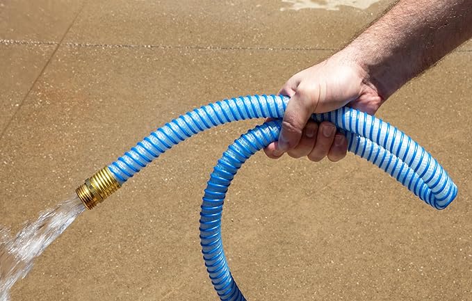 Continental Kinkguard Blue Garden Hose, 5/8in Inside Diameter x 50ft Length, Male x Female Garden Hose Thread