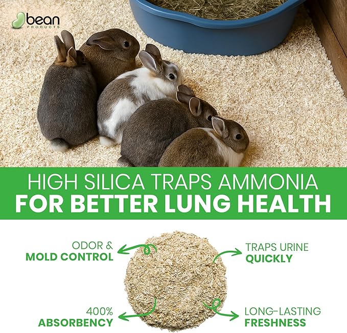 Hemp Animal Bedding 10 Lbs = 51 Liters of Natural Ground Hurds - Super Absorbent- DUST Free- for Your Horse, Chicken, Rabbit, Reptile, Hamster, Cage Coop or CAT Litter - USA Grown - Carbon Negative
