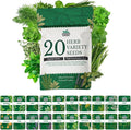 20 HERB Seeds Variety Pack - Complete Grow Kit Culinary Herbs Indoor Outdoors Herb Seeds, Basil, Oregano, Mint, Thyme & More Individually Seed Packets Starter Kit (Seeds Only)
