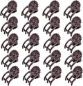 Plant Support Clips Reusable Garden Clips,100Pcs Medium Plant Clips,Tomato Support Clips,for Climbing Plants,Outdoor,Indoor Plants,Flowers,Stems,Vines Holding Clips (Brown)