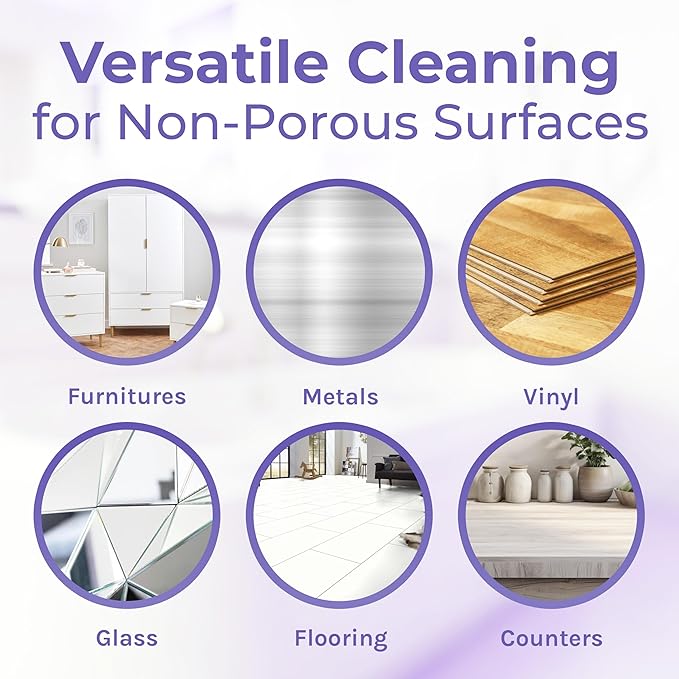 Hygea Natural Spotless Essentials - Concentrated Multi-Surface Cleaner for Home & Kitchen - Eliminates Dust Mites, Bed Bugs, Ants, Lice - Child & Pet Friendly - 128oz (Lavender Breeze Scent)