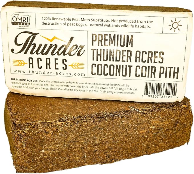 Thunder Acres Coco Coir Brick for Organic Use (20)