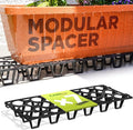 Plant Stand Outdoor – Modular Plant Riser 7 Pack for Pots, Planters & Grow Bags | Heavy-Duty UV-Resistant Elevated Pot Stand for Drainage, Airflow, Root Health & Cleaner Patios – 19.7x7.5x2.4 in (Black)