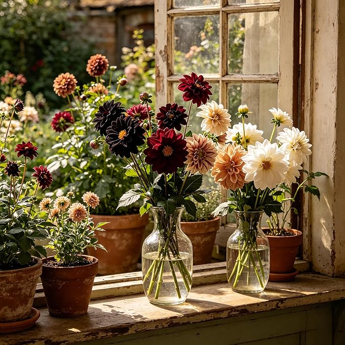 CarpetC 1000+ Mixed Dwarf Dahlia Seeds for Planting, Compact Perennial with Long-Lasting Blooms, Non-GMO Heirloom Dahlia pinnata for Garden Borders, Containers & Cut Flowers