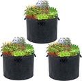 50 Gallon Grow Bags, 3-Pack Thickened Aeration Large Fabric Pots with Handles 29''×21'', Heavy Duty Planting Bags for Potato, vegetables, Flowers & Trees