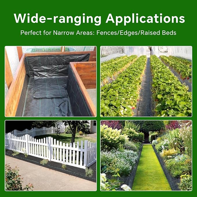Weed Barrier Landscape Fabric Heavy Duty,2.8FT x 200FT Premium Garden Weed Blocker Fabric for Weed Control, Plastic Ground Cover with Woven Weed Cloth,Durable Landscaping Fabric