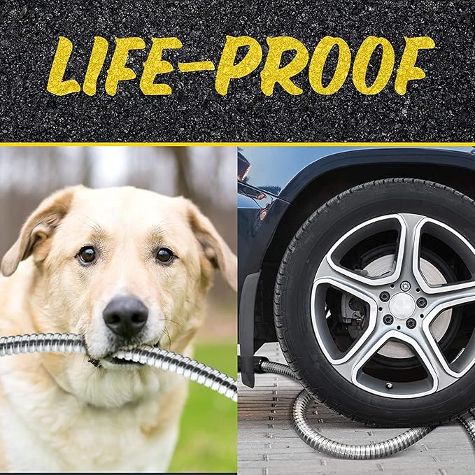 BIONIC STEEL 75ft Stainless Steel Garden Hose | Ultra Durable | Kink Free | With Brass Fittings | Pack of 2