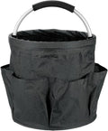 HARFINGTON Garden Tool Bag 17L Large Oxford Waterproof with Pockets Garden Tote Bag Gardening Plant Tool Organizer Storage Carrier Store for Outdoor Women Men, Black