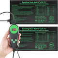 Seedling Heat Mat with Thermostat Pack of 2, Dual Certified by MET and UL Plant Heating Mat Pad Equipped with A Temperature Probe, It Automatically Maintains A Constant Temperature