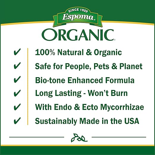 Espoma Organic Bio-Tone Starter Plus 4-3-3 Natural & Organic Starter Plant Food with Both Endo & Ecto Mycorrhizae; 4 lb. Bag; The Ultimate Starter Plant Food