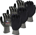 Quest Protective Apparel Cut Resistant Work Gloves (ANSI A1) – Lightweight Graphene Gloves for Gardening,DIY,Mechanical & General Handling – Breathable Grip Gloves for Men & Women – X-Large, Pack of 3