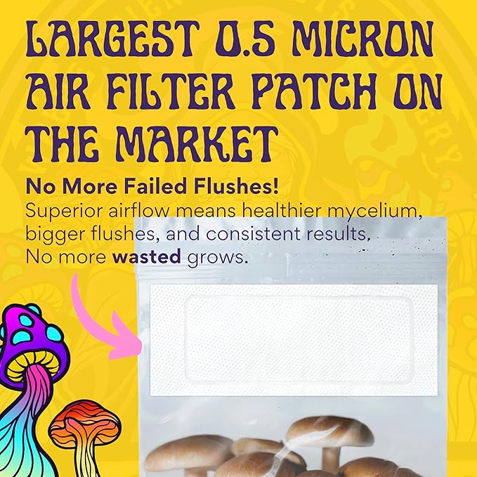 SPORE SORCERY 5 LB All-in-One Grow Bag: Up to 40oz of Mushrooms! Nutrient-Enhanced, Injection Port, Just Add Your Own Spores & Grow Like Magic (5 LB Bag)